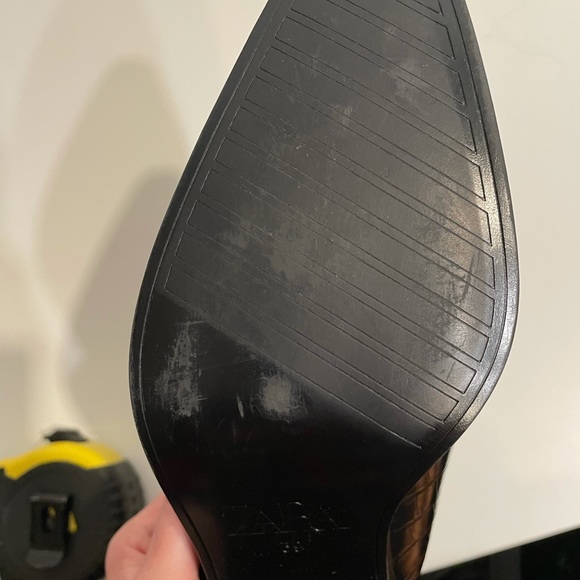 Zara Animal Embossed Croc Bootie Boot - Picture 9 of 11